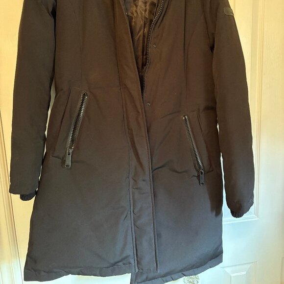 Black Sam Edelman Parka Coat - Size Medium - Picture 4 of 4